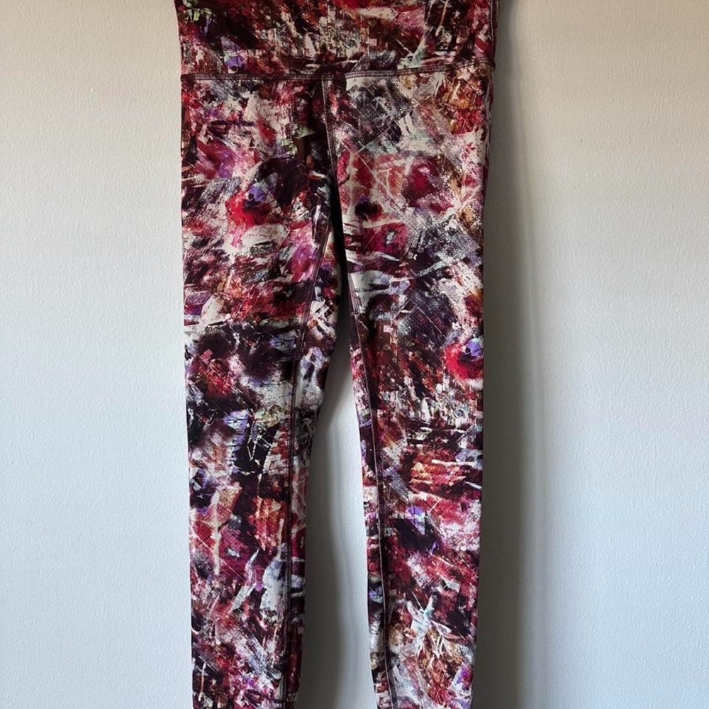 Lululemon Wunder Train High Rise Tight 25” Urbantricity Multi Leggings Size 4 - Picture 4 of 7